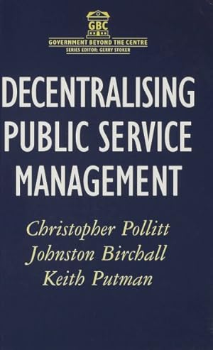 Imagen del vendedor de Decentralising Public Service Management a la venta por GreatBookPricesUK
