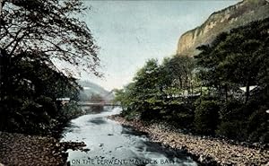 Ansichtskarte / Postkarte Matlock Bath Derbyshire England, Am Derwent