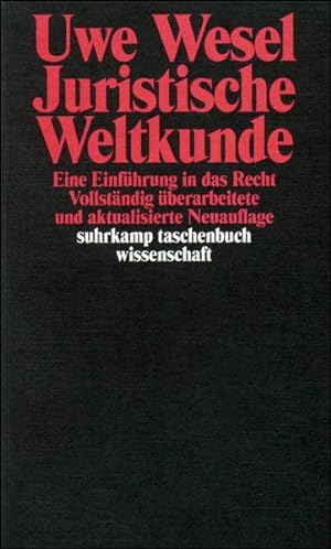 Seller image for Juristische Weltkunde Eine Einfhrung in das Recht for sale by antiquariat rotschildt, Per Jendryschik