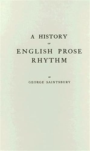 Seller image for History of English Prose Rhythm for sale by GreatBookPrices
