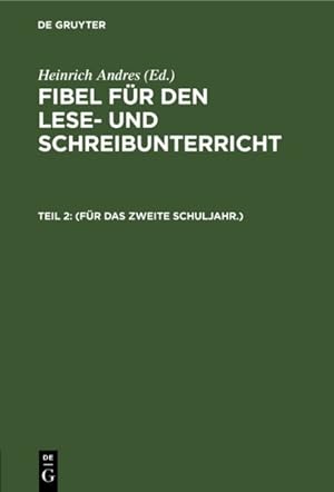 Seller image for Fr Das Zweite Schuljahr.) -Language: german for sale by GreatBookPrices