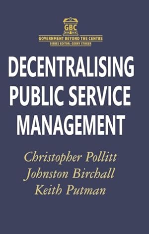 Immagine del venditore per Decentralising Public Service Management venduto da GreatBookPrices