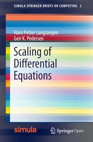 Imagen del vendedor de Scaling of Differential Equations a la venta por GreatBookPrices