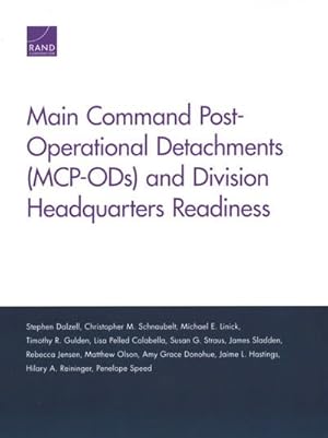 Bild des Verkufers fr Main Command Post-Operational Detachments (MCP-ODs) and Division Headquarters Readiness zum Verkauf von GreatBookPrices