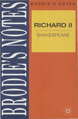 Bild des Verkufers fr Shakespeare : Richard II zum Verkauf von GreatBookPrices