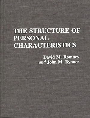 Imagen del vendedor de Structure of Personal Characteristics a la venta por GreatBookPrices