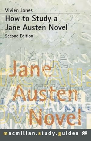 Imagen del vendedor de How to Study a Jane Austen Novel a la venta por GreatBookPricesUK