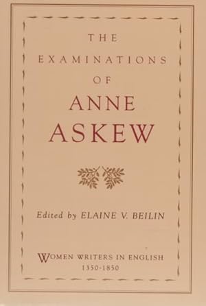 Seller image for Examinations of Anne Askew for sale by GreatBookPricesUK