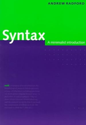 Image du vendeur pour Syntax : A Minimalist Introduction mis en vente par GreatBookPricesUK