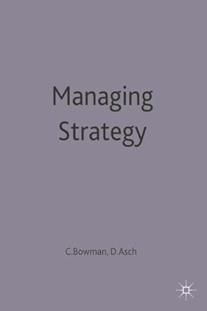 Imagen del vendedor de Managing Strategy a la venta por GreatBookPricesUK