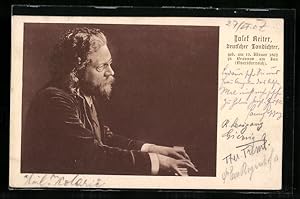 Ansichtskarte Komponist Josef Reiter am Klavier