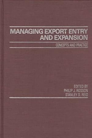Seller image for Managing Export Entry and Expansion : Concepts and Practice for sale by GreatBookPrices