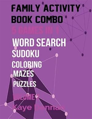 Imagen del vendedor de Family Activity Book Combo : Word Search Maze Puzzle Sudoku and Coloring a la venta por GreatBookPrices