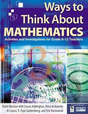 Bild des Verkufers fr Ways to Think About Math : Professional Development for Math Teachers, Grades 6-12 zum Verkauf von GreatBookPrices