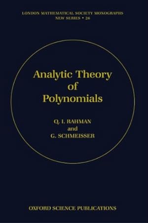Immagine del venditore per Analytic Theory of Polynomials venduto da GreatBookPrices
