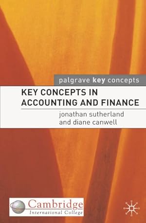 Seller image for Key Concepts in Accounting and Finance for sale by GreatBookPricesUK