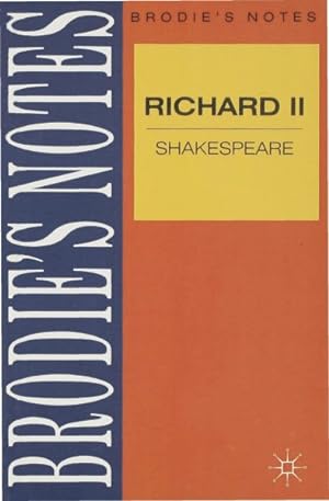 Bild des Verkufers fr Shakespeare : Richard II zum Verkauf von GreatBookPricesUK