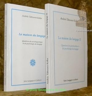 Bild des Verkufers fr La maison du langage. La maison de langage II. Questions de sociolinguistique et de psychoplogie du langage. Srie Langages et Cultures. (2 Volumes). zum Verkauf von Bouquinerie du Varis