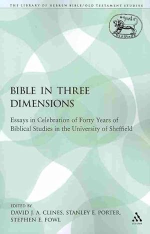 Immagine del venditore per Bible in Three Dimensions : Essays in Celebration of Forty Years of Biblical Studies in the University of Sheffield venduto da GreatBookPrices