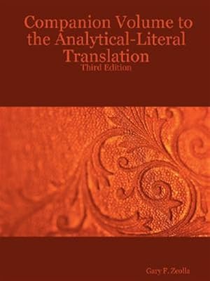 Seller image for Companion Volume to the Analytical-literal Translation : Third Edition for sale by GreatBookPrices