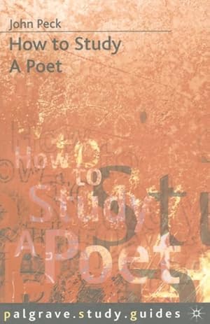 Image du vendeur pour How to Study a Poet mis en vente par GreatBookPrices