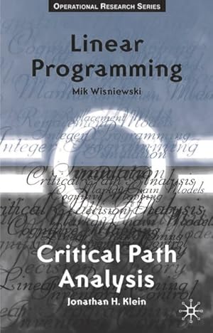 Seller image for Critical Path Analysis and Linear Programming for sale by GreatBookPricesUK