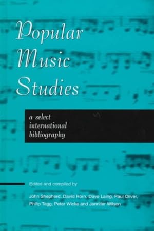 Imagen del vendedor de Popular Music Studies : A Select International Bibliography a la venta por GreatBookPrices