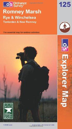 Bild des Verkufers fr Romney Marsh, Rye and Winchelsea (Explorer Maps): Sheet 125 (OS Explorer Map) zum Verkauf von WeBuyBooks