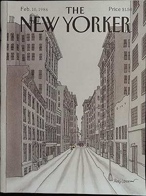 The New Yorker February 10, 1986 Roxie Monro Cover, Complete Magazine