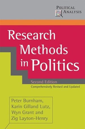 Imagen del vendedor de Research Methods in Politics a la venta por GreatBookPrices