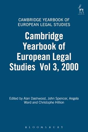 Imagen del vendedor de Cambridge Yearbook of European Legal Studies a la venta por GreatBookPricesUK