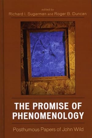 Seller image for Promise of Phenomenology : Posthumous Papers of John Wild for sale by GreatBookPrices