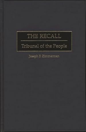 Image du vendeur pour Recall : Tribunal of the People mis en vente par GreatBookPrices