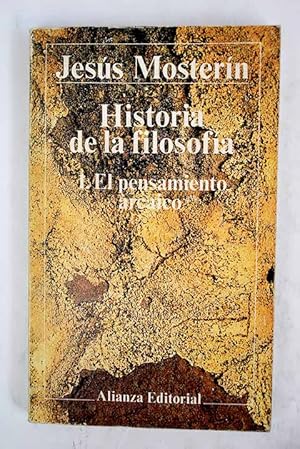 Historia de la filosofía, tomo I