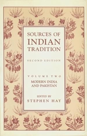 Imagen del vendedor de Sources of Indian Tradition : Modern India and Pakistan a la venta por GreatBookPrices