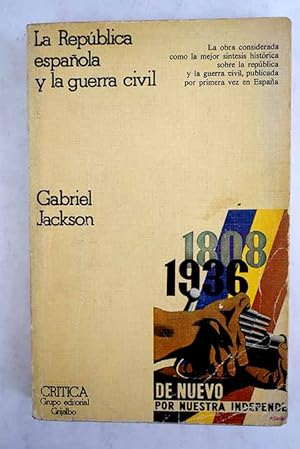 Seller image for La Repblica espaola y la Guerra Civil, 1931-1939 for sale by Alcan Libros