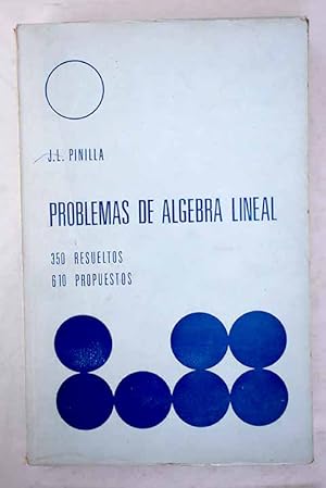 Imagen del vendedor de Problemas de lgebra lineal a la venta por Alcan Libros