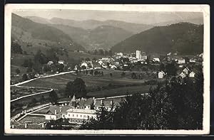 Ansichtskarte Türnitz, Erholungsheim Auhof und Ortschaft vom Berg aus gesehen