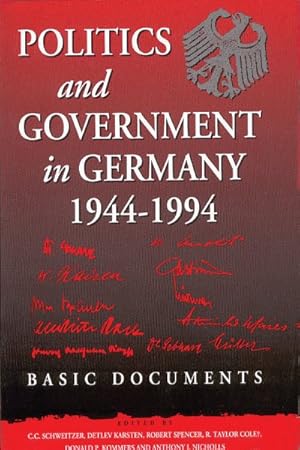 Seller image for Politics and Government in Germany, 1944-1994 : Basic Documents for sale by GreatBookPricesUK