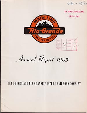 Bild des Verkufers fr Denver & Rio Grande Western Railroad Annual Report 195 zum Verkauf von The Jumping Frog