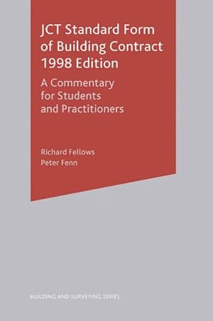 Seller image for Jct Standard Form of Building Contract : 1998 Edition; a Commentary for Students and Practitioners for sale by GreatBookPrices