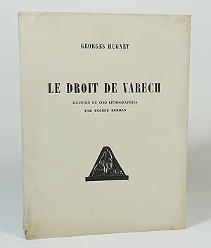 Imagen del vendedor de Le droit de varech. Illustr de cinq lithographies par Eugne Berman a la venta por Librairie L'Autre sommeil