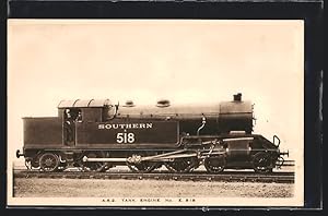 Postcard englische Eisenbahn der Gesellschaft Southern Railway mit Kennung 518