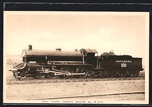 Postcard Southern Railway, 4-6-0 Mixed Traffic Engine No. 510