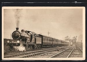 Postcard Yarmouth Express leaving Ipswich, Engine 4-4-0, No. 1884