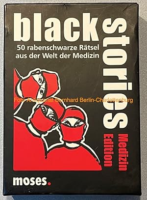 Imagen del vendedor de Black Stories. Fnfzig rabenschwarze Rtsel aus der Welt der Medizin. Medizin Edition a la venta por Antiquariat Bernhard