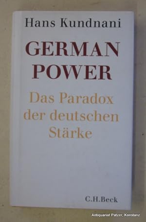 Bild des Verkufers fr German Power. Das Paradox der deutschen Strke. Aus dem Englischen von Andreas Wirthensohn. Mnchen, Beck, 2016. (ISBN 9783406688638). zum Verkauf von Jrgen Patzer