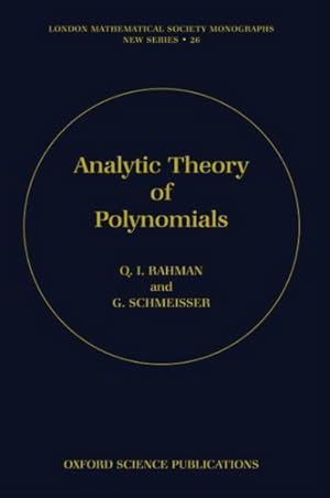 Immagine del venditore per Analytic Theory of Polynomials venduto da GreatBookPrices