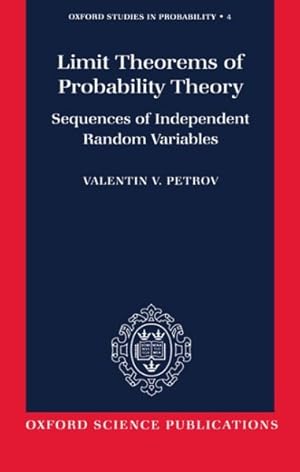 Image du vendeur pour Limit Theorems of Probability Theory : Sequences of Independent Random Variables mis en vente par GreatBookPricesUK