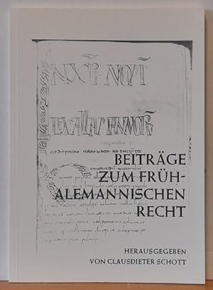 Imagen del vendedor de Beitrge zum frhalemannischen Recht a la venta por ANTIQUARIAT H. EPPLER